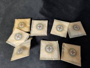 lot 244 image: American Red Cross Licensed Enamel Lapel Pins - Lot of 8
