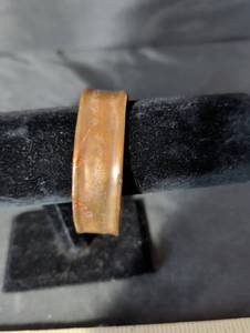 lot 268 image: Copper Cuff Bracelet with Engraved Star of David and Genesis 121-3 Inscription