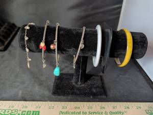 lot 294 image: Mixed Bracelet Collection - Bangles and Charm Bracelets