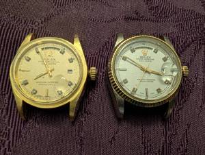 lot 32 image: Rolex Oyster Perpetual Day-Date Watch Parts Lot ( Unknown Authenticity )