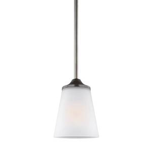 lot 15993 image: Sea Gull Lighting 6124501-710 Hanford 1-Light Mini-Pendant in Burnt Sienna