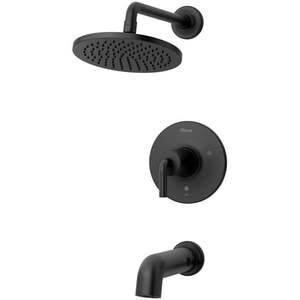 lot 16004 image: Pfister LG89-8TNT Matte Black Manual 1-Handle Tub And Shower Valve Trim