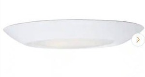 lot 16013 image: Diverse 7.5 in. LED Light Bulb in Cluded Flush Mount 3000K Non-T24