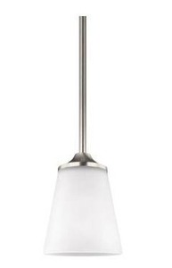 lot 16027 image: Generation Lighting One Light Mini Pendant, 4 Pack, 6124501-962