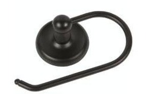 lot 16043 image: DELANEY 590104 Euro Toilet Tissue Paper Holder Bath Accessory, Matte Black, 5 Pack