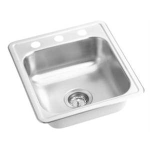 lot 16126 image: Proflo Pfsr171962 Bealeton 17 Inch Rectangular Stainless Steel Drop In Bar Sink, Stainless