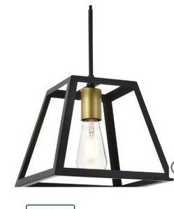 lot 16130 image: Elegant Lighting Resolute Single Light 9 Inch Wide Mini Pendant