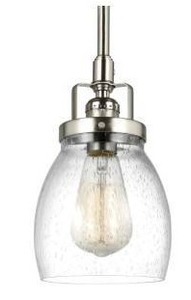 lot 16139 image: Generation Lighting Belton 9 Inch Tall Pendant Light, 2 Pack, 6114501-962