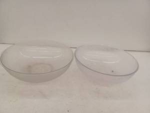 lot 16141 image: 2 Large Plastic Bowls