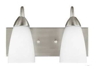 lot 16156 image: Generation Lighting Seville 2 Light 22 Inch Wide LED Vanity Light, 4 Pack