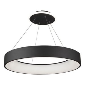 lot 16168 image: BT2012BK Artcraft Lighting Lazio 60W LED Chandelier, 4.5 Inches Tall and 31.5 Inches Wide