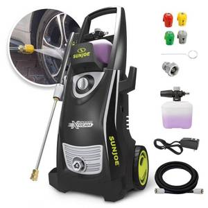 lot 60760 image: Sun Joe Xtream Clean Electric Pressure Washer  14.9-Amp  2200 PSI Certified Rated  1.1 GPM Rated Flow