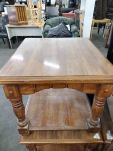 lot 60782 image: traditional wooden side table