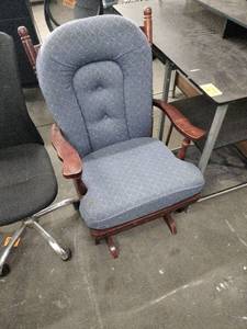 lot 60815 image: Vintage wooden glider rocking chair
