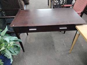 lot 60824 image: Simplihome Avalon Solid Wood Writing Desk