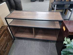 lot 60855 image: industrial-style TV stand