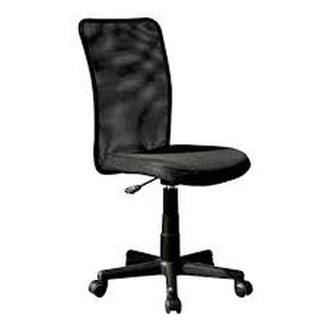 lot 60816 image: Mainstays Vinyl and Mesh Task Office Chair, Black