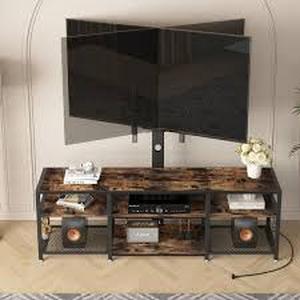 lot 60817 image: rustic industrial TV stand by VECELO