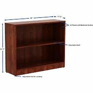 lot 60853 image: Lorell Essentials Series cherry laminate bookcase