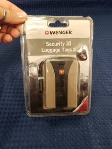 lot 2318 image: Wenger Security ID Luggage Tags Set of 2
