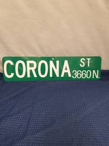 lot 2341 image: Corona St 3660 N. Metal Street Sign