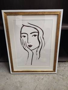 lot 2384 image: Opalhouse Line Drawing Framed Wall Art by Victoria Borges