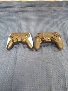 lot 2438 image: Lot of 2 Third-Party Wireless Game Controllers - Nintendo Switch Pro Style & PS4 Style