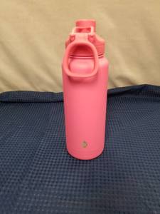 lot 2460 image: TAL Pink Insulated Stainless Steel Water Bottle with Handle Lid