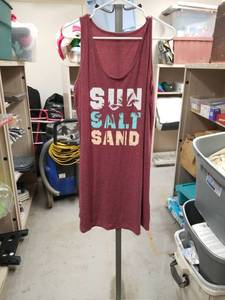 lot 2475 image: SHEIN Sun Salt Sand Graphic Tank Dress Size Large