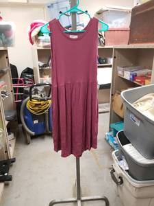 lot 2478 image: 247 by Maurices Sleeveless Swing Dress Size Small in Mauve