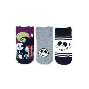 lot 2517 image: (2) Nightmare Before Christmas Women s No Show Socks  3-Pack  Size 4-10