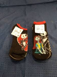 lot 2518 image: (2) Disney Nightmare Before Christmas No-Show Socks 3-Pack