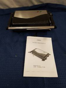 lot 2530 image: Electric Panini Press & Contact Grill Model KJ-215