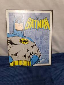 lot 2531 image: Batman DC Comics Metal Tin Sign