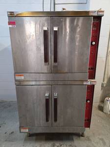 lot 12558 image: Vulcan Double Stack Commercial Convection Oven  Model EC04S