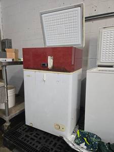 lot 12595 image: Danby Chest Freezer with Digital Temperature Controller  Model DCF401W1