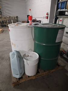 lot 12608 image: 55-Gallon Industrial Drums