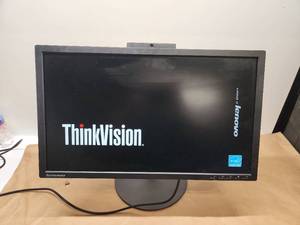 lot 37 image: Lenovo ThinkVision T2424z 24-Inch LCD Monitor with Webcam