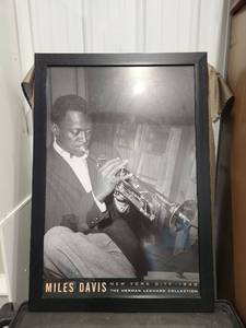 lot 1491 image: Miles Davis New York City 1948 Framed Poster - The Herman Leonard Collection