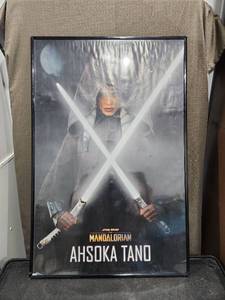 lot 1492 image: Star Wars The Mandalorian Ahsoka Tano Framed Poster