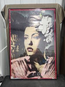 lot 1493 image: Billie Holiday Framed Portrait Poster