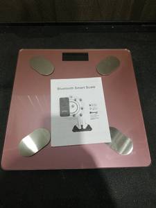 lot 1586 image: Bluetooth Smart Body Fat Scale - Rose Gold