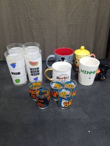 lot 1589 image: Mixed Drinkware Collection - Mugs, Glasses & Shot Glasses Lot
