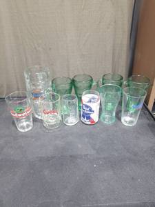 lot 1590 image: Mixed Brand Promotional Drinking Glass Collection