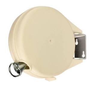 lot 1659 image: Honey-Can-Do 40 ft. IndoorOutdoor Plastic Retractable Vinyl Clothesline  White
