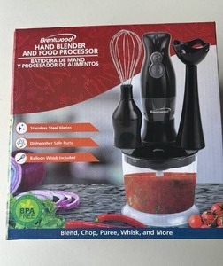 lot 201 image: Brentwood Hand Blender and Food Processor Set