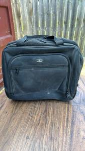 lot 601 image: Black Nylon Laptop Briefcase Carry-On Bag