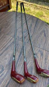 lot 606 image: Northmedow Golf Co. Wood Golf Club Set 1, 3 & 4