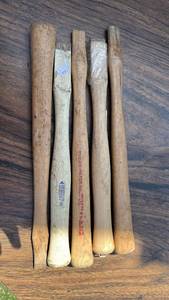 lot 639 image: Wooden Hatchet Handles Lot of 5