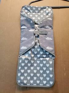 lot 46549 image: Baby Stroller Seat Liner Pad with Heart and Cloud Print - Retail $12